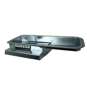 Moroso Datsun/Nissan L24/L26/L28 Road Race Baffled Wet Sump 7qt 6.25in Steel Oil Pan