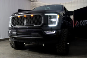 AlphaRex 21-22 Ford F150 Luxx-Series Projector Headlights Alpha-Black w/Activ Light/Seq Signal - 0