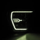 AlphaRex 21-22 Ford F-150 NOVA LED Proj Headlights Plank Style Alpha Blk w/Activ Light/Seq Signal-3