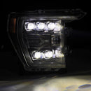 AlphaRex 21-22 Ford F-150 NOVA LED Proj Headlights Plank Style Blk w/Activ Light/Seq Signal-4