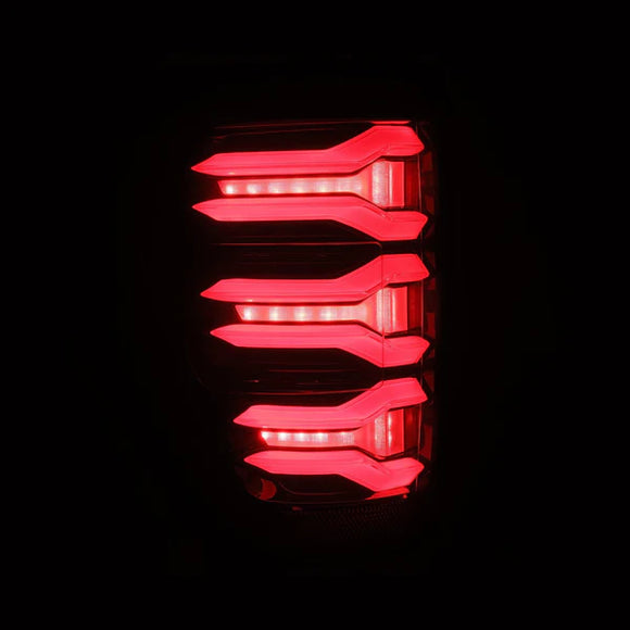 AlphaRex 21-22 Ford F-150 LUXX LED Taillights Black/Red
