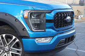 AlphaRex 21-22 Ford F150 PRO-Series Projector headlights Alpha-Black w/Activ Light/Seq Signal - 0