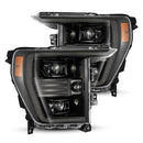 21-23 Ford F150 PRO-Series Halogen Projector Headlights Alpha-Black-1