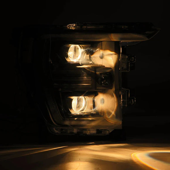 AlphaRex 21-22 Ford F150 PRO-Series Projector headlights Black w/Activ Light/Seq Signal