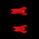AlphaRex 21-23 Ford F-150 LUXX LED Taillights - Black Red w/ BLIS-2