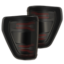 AlphaRex 21-23 Ford F-150 LUXX LED Taillights - Black Red w/ BLIS-1
