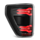 AlphaRex 21-23 Ford F-150 LUXX LED Taillights - Alpha-Black w/ BLIS-2