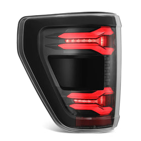 AlphaRex 21-23 Ford F-150 LUXX LED Taillights - Alpha-Black w/ BLIS - 0