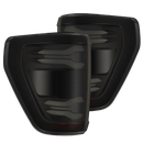 AlphaRex 21-23 Ford F-150 LUXX LED Taillights - Black w/ BLIS-1