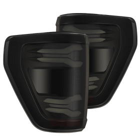 AlphaRex 21-23 Ford F-150 LUXX LED Taillights - Black w/ BLIS