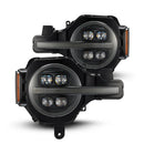 AlphaRex 21-23 Ford Bronco NOVA LED Proj Headlights Alpha-Black w/Activ Light/Seq Signal/DRL-1