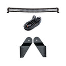 Cali Raised 2021+ Ford Raptor Roof Light Bar Mounting Kit - 5D Optic Osram 42 Inch Dual Row Curved-1