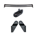 Cali Raised 2021+ Ford Raptor Roof Light Bar Mounting Kit -5D Optic Osram 42 In DualRow Curved Combo-1