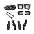 Cali Raised 2021+ Ford Raptor Ditch Light Mount Kit - 2 3X2 18W Led Pods/2 27W Side Projection-1