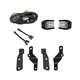 Cali Raised 2021+ Ford Raptor Ditch Light Mount Kit - 2 27W Side Projecting Led Pods / No