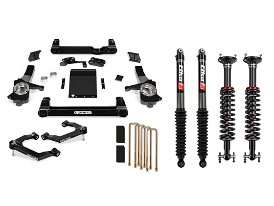 Cognito 19-24 Chevy/GMC Silverado/Sierra 1500 2WD/4WD 6in Perf Lift Kit w/ Elka 2.0 IFP Shocks