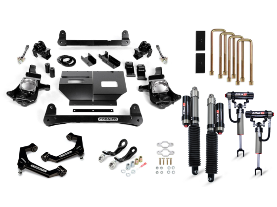 Cognito 11-19 Chevy/GMC Silv/Sierra 2500/3500 HD 2WD/4WD 4in Elite Lift Kit w/ Elka 2.5 RR Shocks