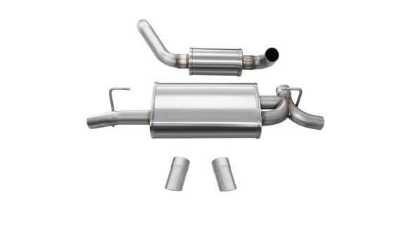 Corsa 2018-2024 Jeep Wrangler JL 2.5in Dual Rear Turn Down Exit Touring Axle-Back Exhaust