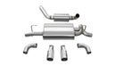Corsa 2018-2024 Jeep Wrangler JL 2.5in Dual Rear Exit Polished Tips Touring Axle-Back Exhaust-1