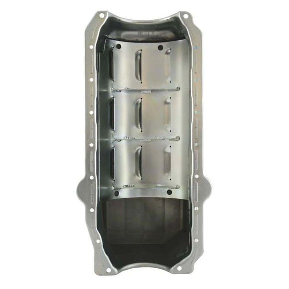 Moroso Pre-85 Chevrolet Small Block/Dart SHP Power Pouch Wet Sump 7qt 8.25in Steel Oil Pan - Black