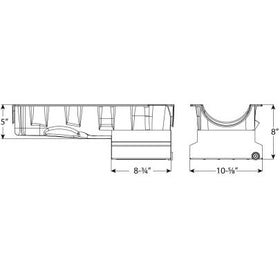 OIL PAN, BBC, GEN V/VI, 8 IN DEEP, GM ZZ632, STEEL - 0