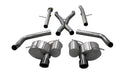 Corsa 2012-21 Jeep Grand Cherokee SRT 2.75in Dual Rear Xtreme Cat-Back Exhaust - Black PVD TipFinish-1
