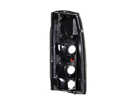ANZO 1999-2000 Cadillac Escalade Taillights Black 3D Style - 0