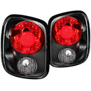 ANZO 1999-2004 Chevrolet Silverado Taillights Black-1