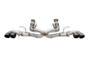Corsa 20-24 Corvette C8 3in Xtreme Cat-Back Exhaust 4.5in Blk Quad Tips - Integrates stock AFM Valve-1