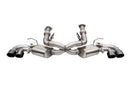 Corsa 20-24 Corvette C8 3in Valved Cat-Back 4.5in Blk Quad Tips Fits Factory Perf Exhaust DeletesAFM-1