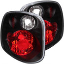 ANZO 1997-2000 Ford F-150 Taillights Black-1