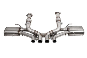 Corsa 23-24 Chevrolet Corvette C8 Z06 3in Valved Cat-Back Exhaust Muffler Delete Track Systemw/o Tip