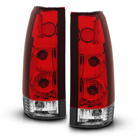 ANZO 1999-2000 Cadillac Escalade Taillights Red/Clear - New Gen