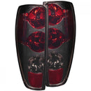 ANZO 2004-2012 Chevrolet Colorado Taillights Red/Smoke-1