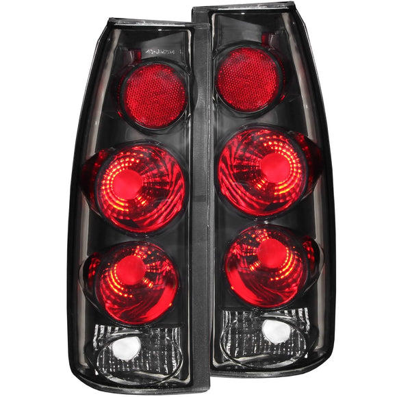 ANZO 1999-2000 Cadillac Escalade Taillights Dark Smoke 3D Style