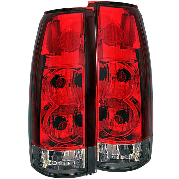 ANZO 1999-2000 Cadillac Escalade Taillights Red/Smoke G2