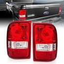 ANZO 2001-2011 Ford Ranger Taillights w/ Red/Clear Lens (OE Replacement) Pair-1