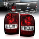 ANZO 2001-2011 Ford Ranger Taillights w/ Dark Red/Clear Lens (OE Replacement) Pair-1