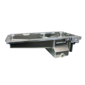 Moroso GM LS Swap (w/Spin-On Oil Filter Adapter) Road Race Baffled Wet Sump 7qt 6in Aluminum Oil Pan