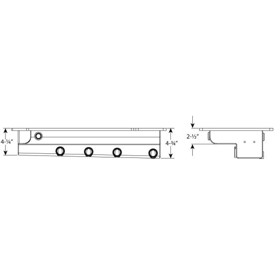 OIL PAN, CHRYSLER, 5.7L, 6.1L, 6.4L GEN III HEMI, ALUMINUM, DRY SUMP, 4 PICKUPS, DRIVERS SIDE
