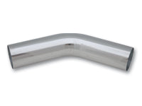 Vibrant 1in O.D. Universal Aluminum Tubing (45 Degree Bend) - Polished