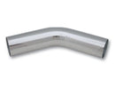 Vibrant 1in O.D. Universal Aluminum Tubing (45 Degree Bend) - Polished-1