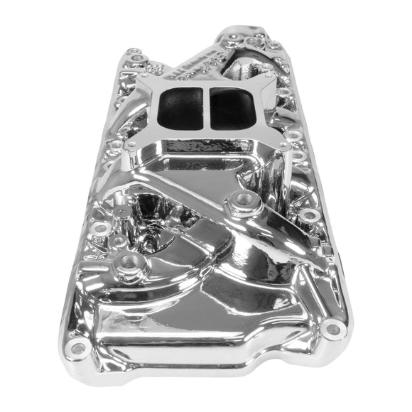 Edelbrock Performer Intake Manifold for Small-Block Ford, Chrome Plasma Finish