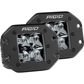 Rigid Industries D2 - Midnight Edition Flush Mount Spot Lights