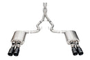 Corsa 2024+ Ford Mustang V8 5.0L 3in Cat-Back Exhaust System w/ Twin 4in Black Straight Tips-1