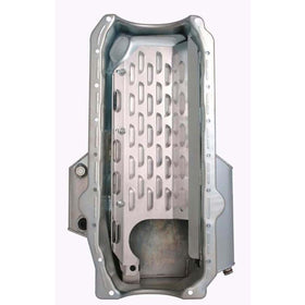 Moroso Pre-85 Chevrolet Small Block (w/Passenger Side Dipstick) Wet Sump 6qt 6.5in Steel Oil Pan - 0