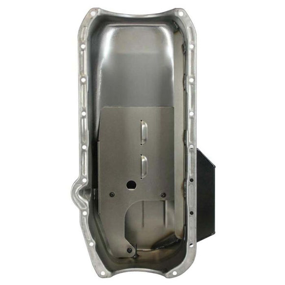 Moroso Pre-80 Chevrolet SBC (w/Driver Side Dipstick) Wet Sump 7qt 7.5in Steel Oil Pan - Black