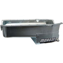 Moroso 80-85 Chevrolet SBC(w/Passenger Side Dipstick) Wet Sump 7qt 7.5in Steel Oil Pan - Black-1