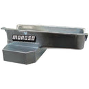 Moroso 86-Up Chevrolet Small Block (w/1 Pc Rear Main Seal) Wet Sump 7qt 7.5in Steel Oil Pan - Black-1