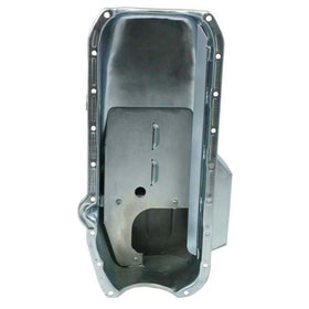 Moroso Pre-80 Chevrolet Small Block (w/1in Inspection Bung) Wet Sump 7qt 7.5in Steel Oil Pan - 0
